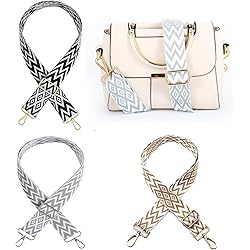 Bandouliere Pour Sac 5cm Large Sangle Sac Bandouliere, Réglable Bandoulière Sac à Main Interchangeable Avec Boucle Dorée Pour Femme DIY Bandoulière Accessoires(Café Foncé), 10