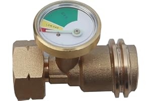 METER STAR Adaptateur de raccordement de gaz, bouteille de gaz européenne vers Qcc1 américain vers adaptateur de bouteille de gaz, sert à connecter des bouteilles de gaz à des appareils à gaz standard