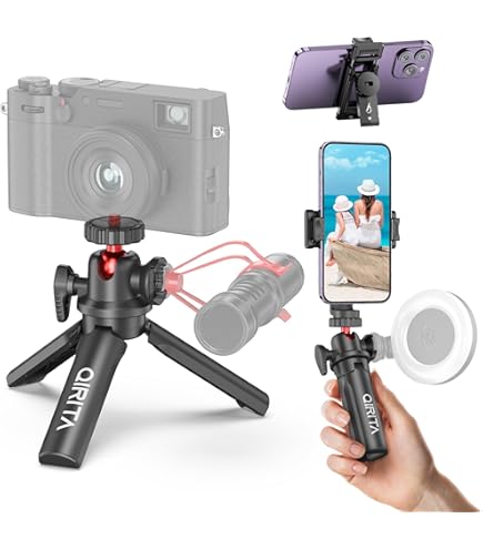 Supporto Smartphone Treppiede Mini Treppiede Da Tavolo, Treppiede Flessibile Per Cellulare Con Mini Treppiede Fotocamera - Foto 11