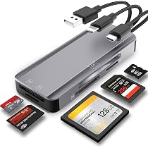 Memory Card Reader, BENFEI 4in1 USB 3.0 And USB-C To SD