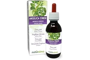 ‎NATURALMA Chinesische Engelwurz oder Dong Quai (Angelica sinensis) Wurzeln Alkoholfreier Urtinktur Naturalma - Flüssig-Extrakt Tropfen 120 ml - Nahrungsergänzungsmittel - Veganer