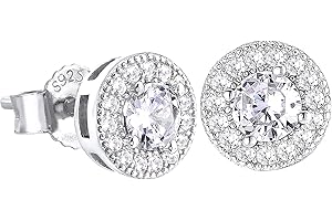 KRKC & CO KEEP REAL KEEP CHAMPION KRKC&CO Iced out Clous d'oreilles pour Homme Garçon, Boucles d'oreilles Clous en Argent 925 Hypoallergique, Homme Boucles d'oreilles Plaqué 14k Or, Mode Boucle d'oreille Carré Princesse Scintillant