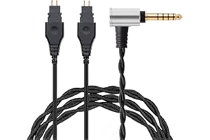FAAEAL Ersatzkabel für Sennheiser HD600 HD650 HD660S HD580 HD58X HD565 HD545 HD535 Kopfhörer, 3,5 mm 2,5 mm 4,4 mm 4PIN-XLR symmetrisches Kabel, 1,5 m (4,4 mm)