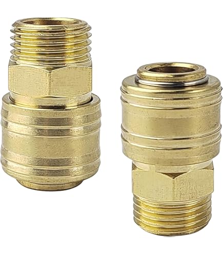 Attacco Rapido Aria - 3/8" (14.95mm) Filettatura Interna - 1/4" EU US - Foto 9