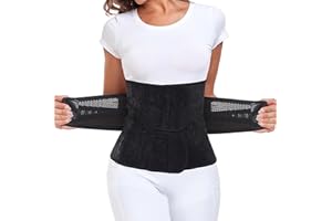 MAMODY Bauchgurt Nach Geburt - Bauchband Nach Geburt für Damen Rückbildungsgürtel Nach Geburt, Kaiserschnitt Bauchgurt, Rektusdiastase Bauchgurt, Bauchgurt nach Kaiserschnitt (Schwarz, L)