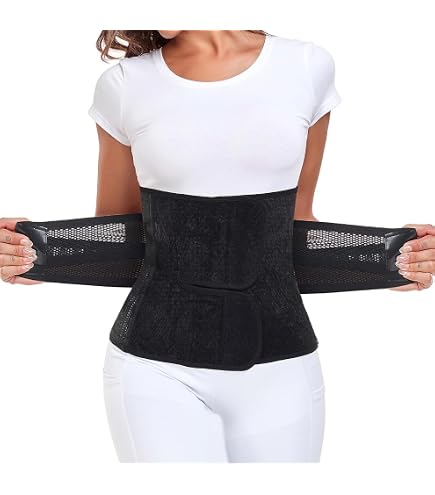 Ceinture Post-accouchement CATOR - Gainante, Réglable, Respirante - Pour Récupération Ventre Plat Après Grossesse - Taille XXL Nude - 6