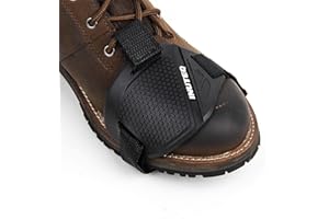 BITEATEY Motorrad Gangschaltung Pad Motorrad Schaltpad, Motorrad Schutzausrüstung Schaltpad Schalthebelkissen Gummi Schalthebel Schuhe Stiefel Scuff Protector Shifter Guards Schwarz