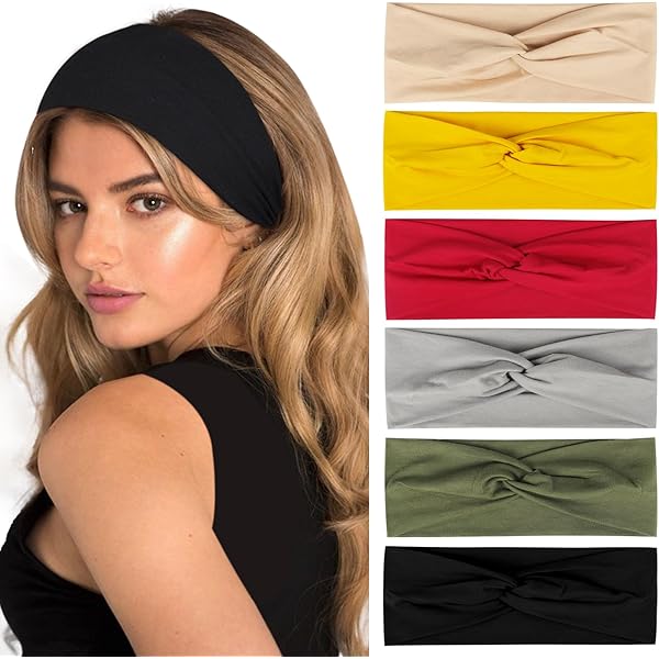 9 Cm Breite Haarbänder – Weiches, Dehnbares Stirnband Für Fitness, Yoga & Alltag (Unisex, Viele Farben)