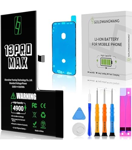 Dakexiong 13 Pro Max vervangende achterkant voor iPhone 13 Pro Max met reparatieset en vooraf geïnstalleerde lijm (grafiet