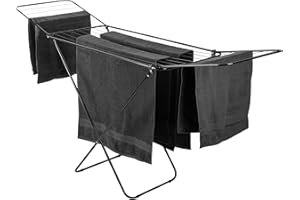 Hardys Clothes Airer - Rust Resistant, Folding, Lightweight & Durable 14M Clothes Drying Rack - No Assembly Clothes Horse - Compact Indoor & Outdoor Clothes Dryer 180x51x85.5cm