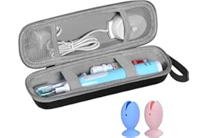 TUNYINSH Étui de voyage pour brosse à dents Philips Sonicare ProtectiveClean 4100 5100 1100 6100 5300 7500/Oral-B Pro, Noir , Étui