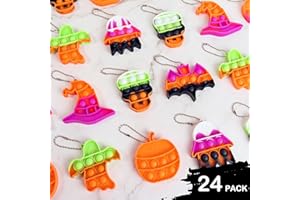 Amyang 24 Pack Party Bag Fillers for Kids - Mini Fidget Sensory Pop Toys for Kids Boys Girls Halloween Party Bag Fillers, Halloween Treat Bags Gifts
