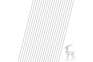 Hexizexi Edelstahlstäbe 20 Stück Metallstange 3x300mm 304 Edelstahl Rundstäbe Metallstäbe zum Basteln für kreative Ornamente Maschinenbau DIY Handwerk Modellauto Modellschiffe Flugzeug