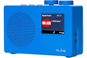 RLINE Soundab One BT, Radio DAB Portatile, DAB+, Bluetooth, Display a colori - Blue, small