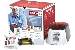 BADGY 100- Impresora, 50 tarjetas