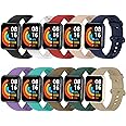 BDIG 10 Pezzi Cinturino per Xiaomi Redmi Watch 2 Lite, Braccialetto in Silicone Colorato di Ricambio Anti-Perso Progettato Ac