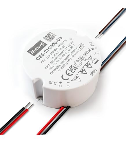 Transformateur LED REYLAX 220V Vers 12V 12W Dimmable Triac - Alimentation Constante Pour Rubans LED