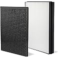 BAMBOOST Replacement True HEPA and Activated Carbon Filters Set for FY3432/10 and FY3433/10 Filter,Compatible with Philips AC3256/10,AC3259/10,AC4550/10 Air Purifier