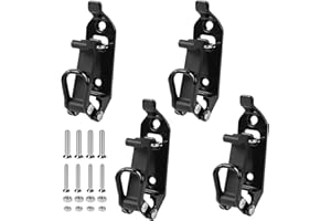 EXLECO 4 X 17-40mm Schaufelhalter Dachträger Schaufel Halterung Axthalter Dachträger Zubehör Spannverschluss Gummi Verschlusslager Wandmontagehalterungen für Lastwagen Auto Werkzeug Spaten Schwarz