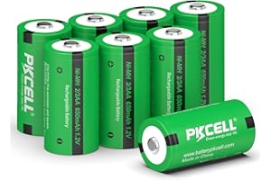 PKCELL 8 sztuk 2 / 3AA Ni-MH Bateria 1,2V 650mAh Akumulator do przycisków lutowniczych Top