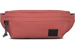 JOHNNY URBAN Sac Banane Femme & Homme Rouge - Tom - Sac Ville pour Festivals & Sports - Sacoche Ceinture Tendance Porté Croisé - Petit Sac de Voyage - Imperméable