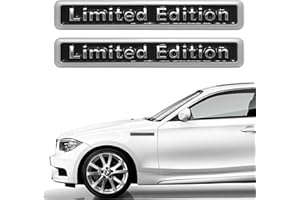 Grevosea 2 sztuki 3D samochód limitowana edycja logo naklejki srebrne metalowe naklejki samochód emblemat odznaka do okna drzwi PC tablet laptop akcesoria strojenia prezent