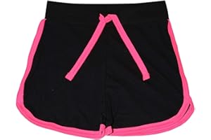 A2Z 4 Kids Pantalones cortos para niñas, 100% algodón, gimnasio, baile, deportes, moda, verano, pantalones cortos para correr, nueva era 2, 3, 4, 5, 6, 7, 8, 9, 10, 11, 12, 13 años