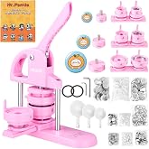 VEVOR 25/32/58mm Badge Making Machine Badge Press with 300 Supplies Kits and Magic Panda Book Heavy Duty Badge Making Machine