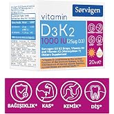 Sorvagen Vitamin D3k2 Damla 20 Ml (1000 Iu)