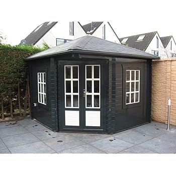 28 mm Gartenhaus Morten ca. 500x350 cm (unbehandelt): Amazon.de: Garten