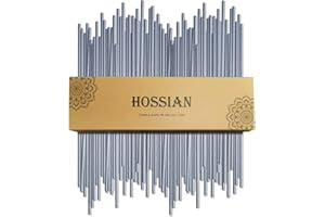 HOSSIAN 50 Varillas Difusoras de 19 cm, Color Gris, Decoración de Fragancia para Oficina y Hogar, Repuesto de Aceite Difusor