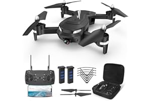 Wipkviey T26 Drone avec Caméra 1080P HD, pour Enfant et Adultes, Flip 3D, Capteur de Gravité, Maintien de l'altitude, Mode sans Tête, 2 Akkus 36 Mins de Vol, C0