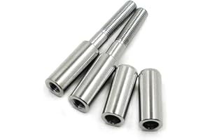 HASKULLE Mirror Risers Height Extension Adapters for Harley 1994 and Up Rear View Side Mirror Mount Extenders Replacement for 91907-87 Chrome Raise Your Mirror