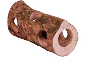 TRIXIE Tunel rurowy Natural Living, drewno korowe, ø 7 × 30 cm, 6131, 100% naturalne materiały, bez kanałów żywicznych
