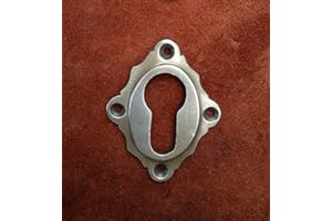 Antikas - Rosace de trou de serrure en laiton patiné, PZ - Rosace pour la porte d'entrée