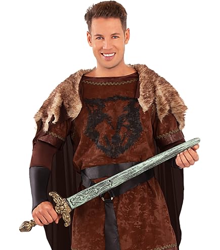 Funidelia | Ascia di Floki - Vikings Ufficiale per Donna e Uomo Vikings, Vichinghi, Barbari, Nordico - Multicolore, Accessorio per Costume