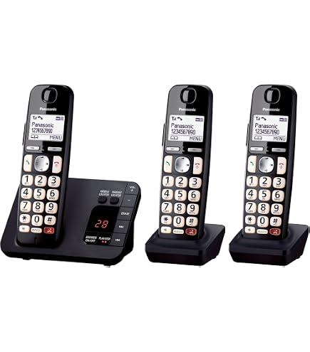 Panasonic KX-TGC460GB Téléphone Téléphone DECT Identification De L Noir P 5898697