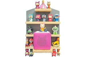 Chedin Tonie shelf for Toniebox，magnetic shelf，tonies storage shelf for 20 Tonie figures, Tonie Box Magnetic Wall Shelf Storage Shelf for Children to Play and Collect Shelf (Grey2 UK)