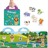 Chocozone 32 Reusable PVC Stickers Book Waterproof Stic...