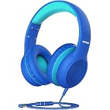 Kids Headphones, Mpow CH6S Children Headphone Over Ear, Wired Headset Volume Limited and Sharing Function Child Earphones Fol