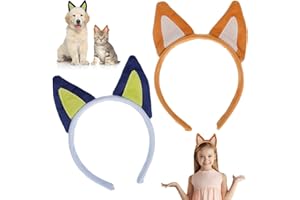 WLLHYF Psie uszy opaska na głowę, dalmatyńczyk, kreskówka, obręcz do włosów, zwierzę, nakrycie głowy, kostium bożonarodzeniowy, opaski do włosów, cosplay, przyjęcie, akcesoria, szczeniak, nakrycie