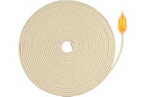 Docht für Öllampen, Suofuolef 10m x Ø 4mm Baumwoll Docht Petroleumlampe für Öllampen und Kerzen DIY Handgefertigte Kerzenherstellung