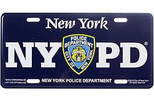 ARTISAN OWL NYPD Novelty Souvenir License Plate - Official New York Police Department Merchandise