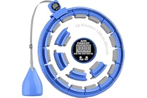 SONKOLORO Smart weighted Hula Ring Hoops for Adults, Quiet Fitness Hoop with Ball, Fit Hoop Plus Size 128CM, Digital Circle Hoops with Calorie Counter, Weight Loss Silent Hoola Hoop