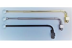 THE CARTERET TRADING COMPANY THE ORIGINAL EXTENDABLE CRYSTAL FINIAL DOOR DRAPERY ARM - 55TO 105CM (21 2/3 TO 41 1/3IN APPROX.) (Silver)