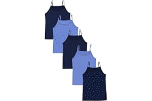 TupTam Mädchen Unterhemd Spaghettiträger Top – Atmungsaktive Unterhemden Mädchen im 5er Pack