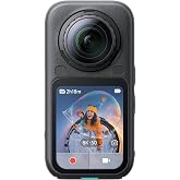 Insta360 X6 Standart Paket - 8K 360&deg; Aksiyon Kamerası, &Ccedil;ift 1/1,1 in&ccedil; Sens&ouml;r, PureVideo, 360&deg; Yeniden &Ccedil;er&ccedil;eveleme, Gece Siyah