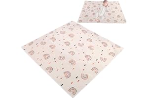 ZERODIS 100 * 100 cm Baby Dining Chair Mat Washable Floor Protector Mat Waterproof Under High Chair Floor Protector for Under Highchair(110 * 110CM)