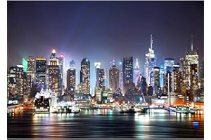 Runa Art Papier peint intissé New York 352 x 250 cm Toison Mur XXL Muraux Tapisserie Photo Décoration Murale Salon Chambre Coloré 9038011a