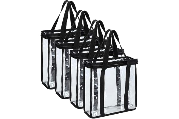 Fasmov Lot de 4 Sacs de Rangement pour disques vinyles pouvant contenir jusqu'à 144 Albums (36 Chaque Sac)